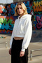 Women's Hooded Low Sleeve Zippered Knitted Sweatshirt Functional Durable Quality Aesthetic - 3