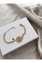 Flower of Life Evil Eye Italian Gold Steel Bracelet - 4