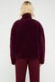 Women's Mock Neck Low Arm Full Zippered Plush Sweatshirt Functional Durable Quality Stylish - 6