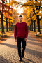 Men's Crew Neck Standard Sleeve Oversized Mold 3 Thread Combed Cotton Sh Fleece-Lined Sweatshirt Quality - 4