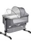 Baby Bedside Crib Folding Newborn Bedside Sleeper Baby Bassinet with Storage Basket