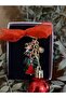 Christmas Keychain Christmas Figures Mixed Charm Keychain Bag Ornament