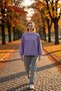 Women's Crew Neck Raglan Sleeve Plain Knitted Sweatshirt Functional Durable Quality Comfortable - 3