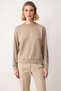Women's Crew Neck Low Sleeve Oversized Mold Knitted Sweatshirt Functional Durable Aesthetic - 5