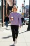 Women's Crew Neck Low Sleeve Embroidered Regular Fit Knitted Sweatshirt Functional Durable Stylish