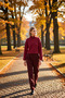 Women's Mock Neck Low Arm Zippered Regular Fit Knitted Sweatshirt Functional Durable Stylish - 3