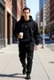 Men's Hooded Standard Sleeve Kangaroo Pocket Sweatshirt Functional Durable Quality Aesthetic