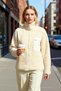 Women's Mock Neck Low Arm Full Zippered Plush Sweatshirt Functional Durable Quality Stylish