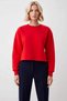 Women's Crew Neck Low Arm Long Sleeve Knitted Sweatshirt Functional Durable Quality Stylish - 5