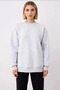 Women's Crew Neck Low Sleeve Oversized Thick Knitted Sweatshirt Functional Durable Aesthetic - 5
