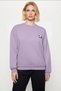 Women's Crew Neck Low Sleeve Embroidered Regular Fit Knitted Sweatshirt Functional Durable Stylish - 5