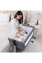 Baby Bedside Crib Folding Newborn Bedside Sleeper Baby Bassinet with Storage Basket - 8