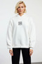 Women's Hooded Low Arm Geometric Pattern Oversized Knitted Sweatshirt Functional Durable - 5