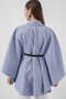 Women's Belt Detailed Cashmere Poncho - 6