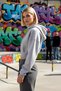 Women's Hooded Zippered Long Sleeve Knitted Sweatshirt Functional Durable Quality Modern - 3