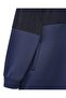 Half Zipper, Glitter Detailed Hooded Three Thread Set - Navy - 4