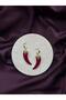 Burgundy Ivory Women's Earrings - 2