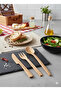 100% Natural Olive Wood Cutlery Set 3 Piece Handmade Wooden Kitchen Utensils - 3