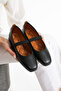 Women's Ballet Flats Black Strappy Lightweight Comfortable Stylish Work Office Daily Shoes Stc1194