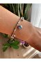 Pndr Model Evil Eye Beaded Silver Bracelet - 6