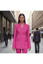 Fuschia Pink Blazer and Pant 2 Piece Set