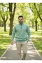 Unisex Relax Fit Comfortable Cut Cotton Fleece Inside 3 Thread Half Zipper Di Mock Neck Weatshirt