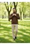 Unisex Relax Fit Comfortable Cut Cotton Fleece Inside 3 Thread Half Zipper Di Mock Neck Weatshirt - 3