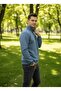 Unisex Relax Fit Comfortable Cut Cotton Fleece Inside 3 Thread Half Zipper Di Mock Neck Weatshirt - 2