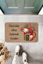 Beige Floral Stress Is Forbidden Door Mat Kp13