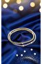 Gold Color Zircon Stone Waterway Bracelet - 3
