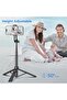 Selfie Stick Travel Tripod with Remote & Phone Holder, Extendable 50 Inch, Black - 3