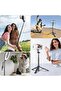 Selfie Stick Travel Tripod with Remote & Phone Holder, Extendable 50 Inch, Black - 7