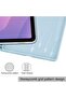 Case for Samsung Galaxy Tab S11 11in — Matte TPU Folio with Pen Slot & Kickstand, Sky Blue - 7