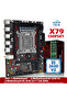 مجموعة اللوحة الأم مع المعالج ZSUS X79 مع معالج Intel LGA2011 Xeon E5 2630 V2 وذاكرة DDR3 1*16GB ECC