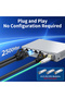 EU Adapter HORACO 2.5Gb Switch 2.5GBASE-T 4 Port 2.5G RJ45 with 2 Port 10G SFP+ Fanless Unmanaged Pl - 3