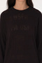 Women's Crew Neck Black Sweater 50309651-Vr046 - 6