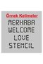 Stencil Letter Painting Template X067 Letter Height 5 cm - 4