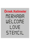 Stencil Letter Painting Template X068 Letter Height 7 cm - 4