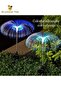 Two Solar Jellyfish Fiber-Optic Color-Changing Outdoor Waterproof Garden Lights