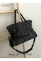 Women's Retro Tote Bag Matte Shoulder Bag Fashion Trend Large Capacity PU Portable Bag Elegant Lady - 3