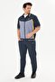 Men's Micropoly Fabric Short Sleeve Tracksuit Anthracite 919-A