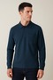 Polo yaka sweatshirt