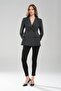 Women's Waist-Fitted Double-Breasted Closure Design Blazer Jacket - 7