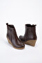 Women's Wedge Heel Zippered Daily Boots Sandis - 8