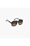 56MM Black Brown Green Antireflex Square Sunglasses - 3