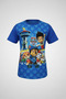 Boys Crew Neck Relax Fit Cotton Paw Patrol Heroes Printed Short Sleeve T-Shirt - 4