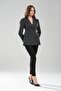 Women's Waist-Fitted Double-Breasted Closure Design Blazer Jacket - 6