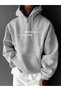 -Men's Hoodie Printed 010 Sweatshirt Quality 3 Yarn Fabric Modern Oversized Cut