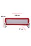 SecureFold Bed Rail, Adjustable 150x65 cm, Red - 2