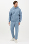 Blue Hooded Men's Tracksuit Set - 4